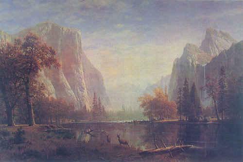 Albert Bierstadt Lake in the Yosemite Valley oil painting picture
